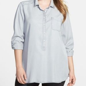 Halogen Denim Tunic 22W